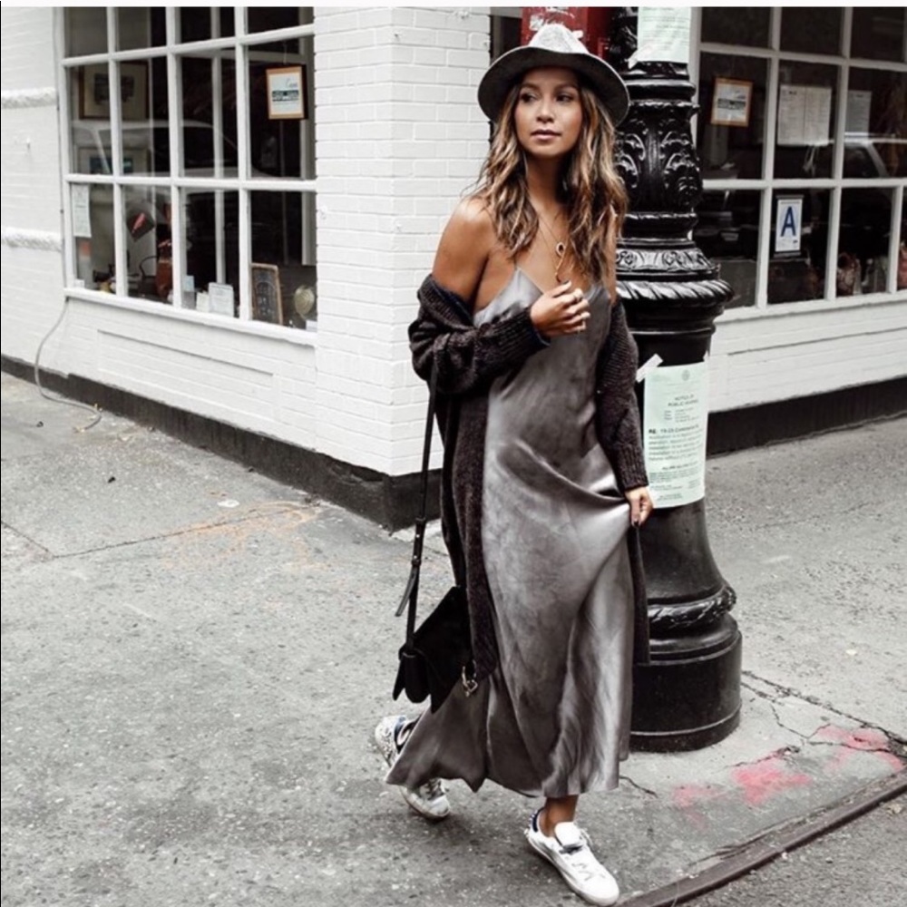 EUC Zara XS satin dress